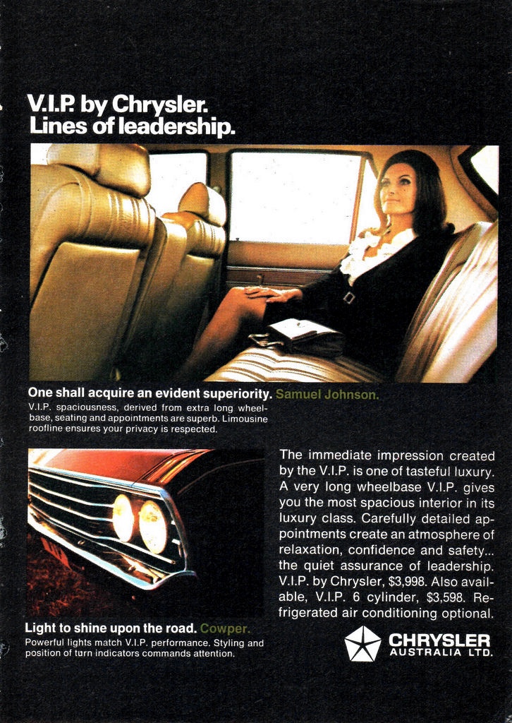 1969 VF Chrysler Valiant VIP Page 2